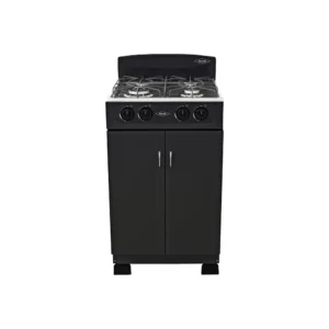 Estufa Gabinete Torre Negra  50 Cm Gas Natural Haceb